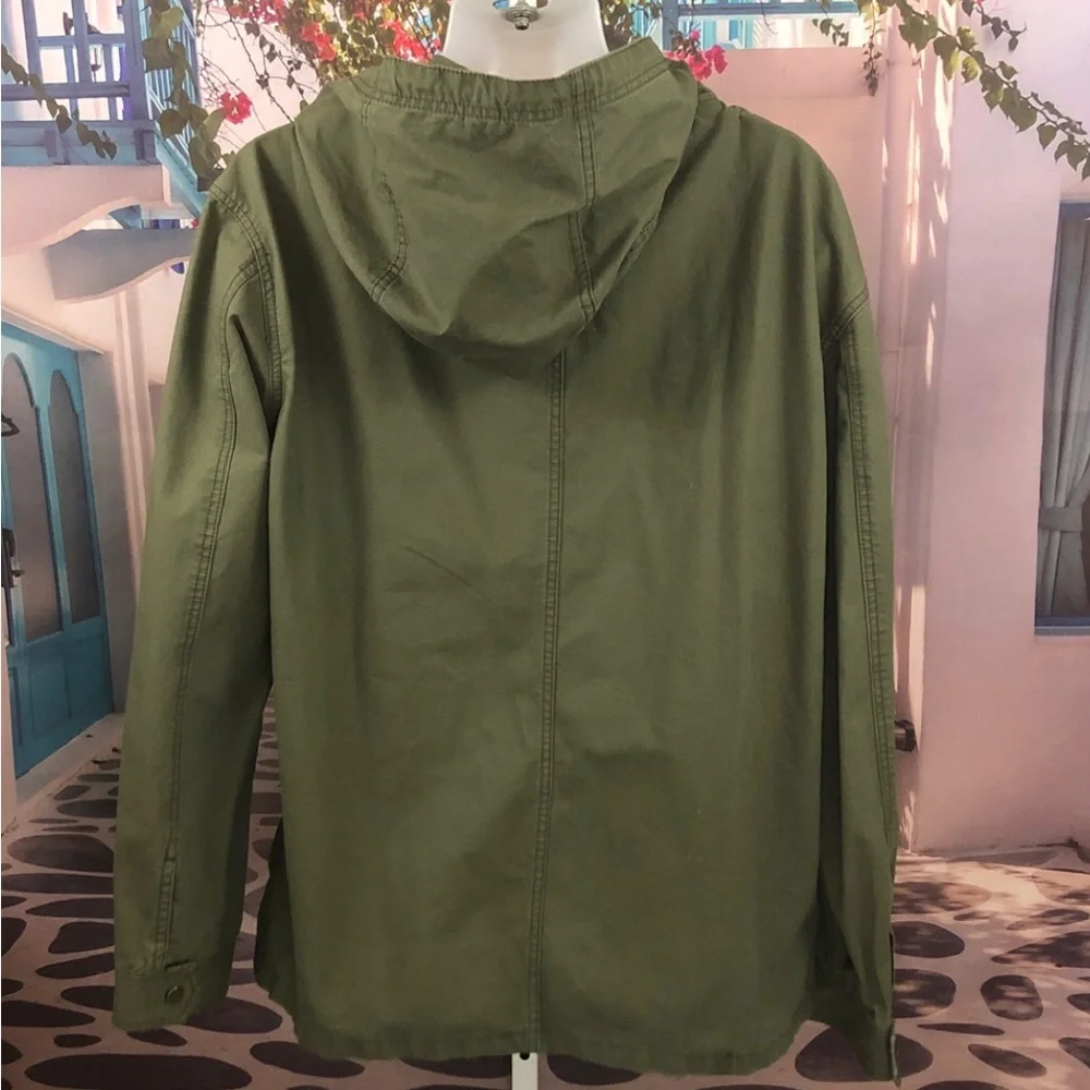 NWT Zara Olive Green Hooded Parka Jacket